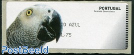 Automat Stamp, Parrot 1v (face value may vary) Correio Azul