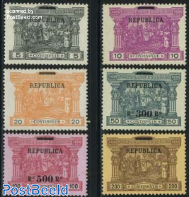 REPUBLICA overprints on postage due 6v