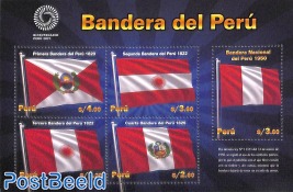 Flags of Peru s/s