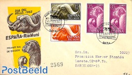 Stamp Day, animals 3v