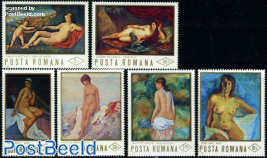 Nude paintings 6v