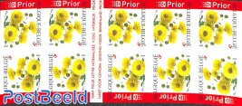 Flowers booklet pane, imperforated