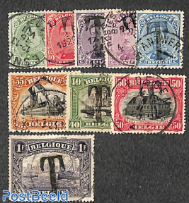 Stamps with T overprint (postage due) 9v