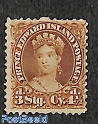 Prince Edward, Queen Victoria 4.5p, 1v