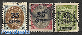 Overprints 3v, used