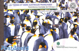 World heritage, terres Australes 12v in booklet