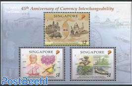 45th anniversary of currency interchangeability with Brunei s/s