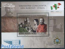 Garibaldi s/s, joint issue Italia