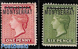 Overprints on Antigua stamps 2v