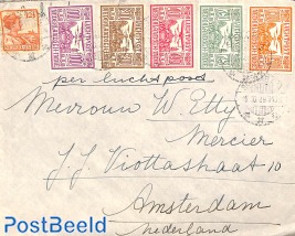 Airmail letter from SOERABAJA to Amsterdam