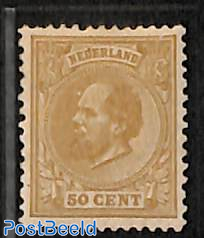50c, perf. 12.5:12, unused, very well centered, with attest Vleeming