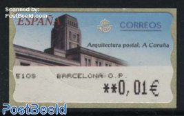 Automat stamp, Coruna post office 1v (face value may vary)