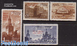 Moscow 800th anniversary 4v