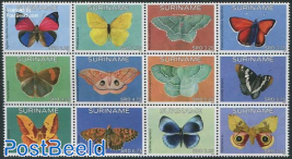 Butterflies 12v, sheetlet