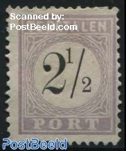 Postage due 2.5c, Type III, Stamp out of set
