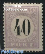 40c, Postage due, type III, Stamp out of set
