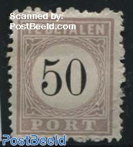 50c, Postage due, type III, Stamp out of set