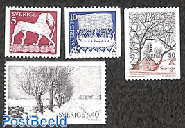 Definitives 4v normal paper (1977)