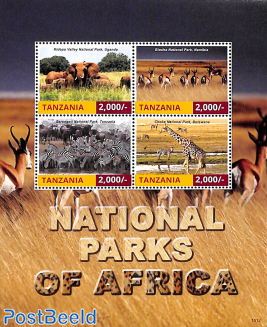 National parks of Africa 4v m/s