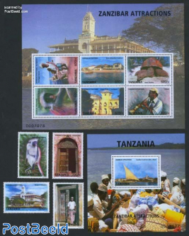 Zanzibar attractions 4v + 2 s/s