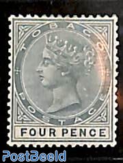 Tobago, 4d,  Stamp out of set
