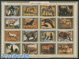 Animals 16v minisheet