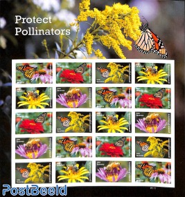 Protect Pollinators minisheet s-a