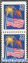 Flag, fire works booklet pair