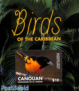 Canouan, Birds of the Caribbean s/s