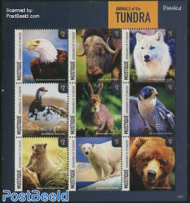 Mustique, Tundra animals 9v m/s