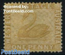 1p, Perf. 14, Stamp out of set, without gum