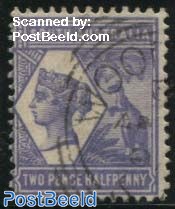 2.5p, Perf. 13, Stamp out of set