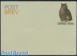 Folding letter 90o, owl