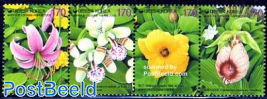 Flowers 4v [:::] or [+], fragrant stamps