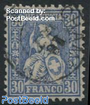 30c, Prussian Blue, Stamp out of set