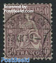 50c, Red Lilac, Stamp out of set