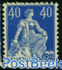 40c ultramarin, Stamp out of set
