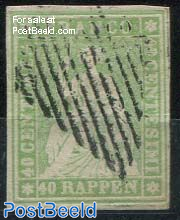 40R, Green, 2nd Bern print, used