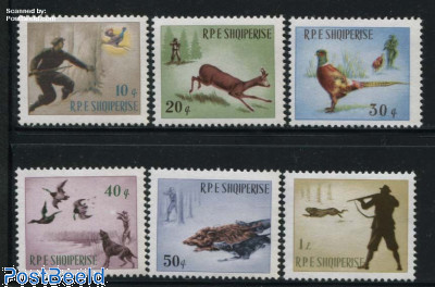 Hunting scenes 6v