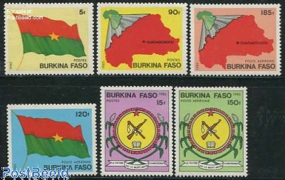 Briefmarken-Set Burkina Faso 1985 „100 Jahre Motorrad“ – Postfrisch MNH, Katalog-Nr. 998-1004