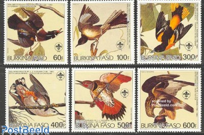 Briefmarken-Set Burkina Faso 1985 – 100 Jahre Motorrad, Komplett Postfrisch (Nr. 998-1004), MNH