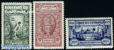 Costa Rica 1924 Olympic Games Commemorative Set