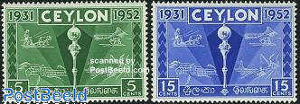 Ceylon 1952 Colombo Plan Commemorative Set