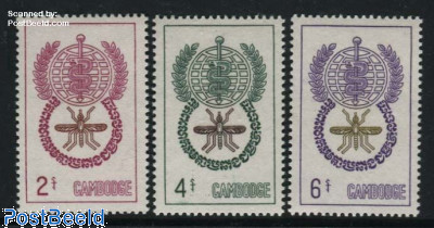 Cambodia 1962 Anti-Malaria Campaign Issue