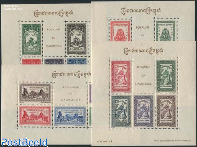 Cambodia 1954 Definitive Series