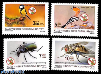 Insects & birds 4v