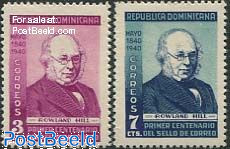 Stamp centenary 2v