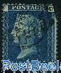2p Blue, Queen Victoria