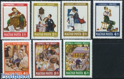 Stamps with the theme Norman Rockwell - Freestampcatalogue.com
