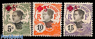 1915 French Indochina Red Cross Surcharge Set